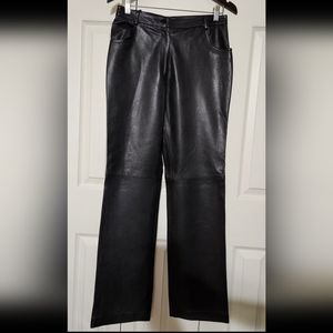 100% leather pants  size 6